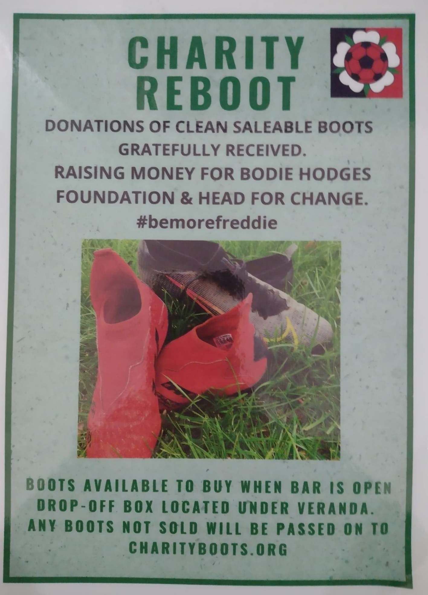 charity boot drop